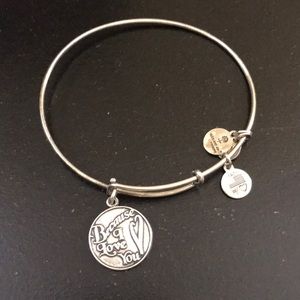 Alex and Ani Silver "Because I Love You" Bracelet